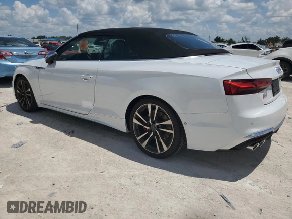 2024 Audi S5 Premium Plus z VIN WAUY4GF51RN001397, wystawiony jako Copart lot #66972714 z przebiegiem 1 052 mil mil oraz Nie do naprawy • Non repairable. Historia ofert i sprzedaży dostępna na DreamBid. Obrazek 2.