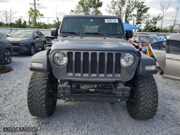 2018 Jeep Wrangler Unlimited Sport S with VIN 1C4HJXDG2JW147032, listed as a Copart auction lot 53462135 with 55,868 mi miles and Salvage Title. Bid and sale history available at carsss.com. Image 5.