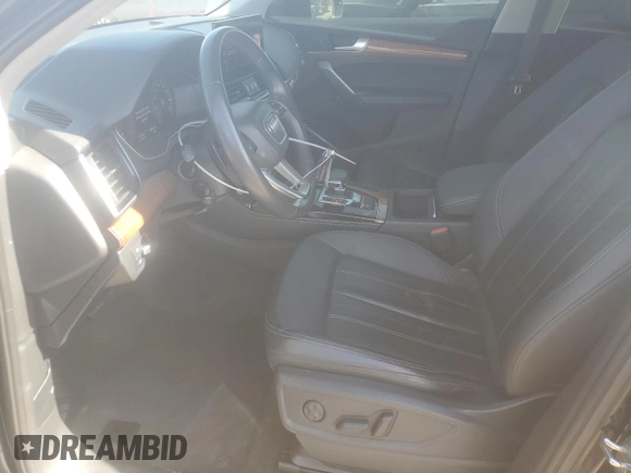 2021 Audi Q5 Premium Plus with VIN WA1BAAFYXM2015246, listed as a Copart auction lot 61257785 with 61,407 mi miles and Salvage title. Bid and sale history available at DreamBid. Image 7.