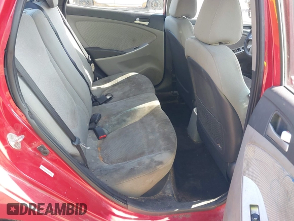 2014 Hyundai Accent GLS with VIN KMHCT4AE7EU675166, listed as a IAAI auction lot 41897417 with 164,738 mi miles and . Bid and sale history available at DreamBid. Image 8.