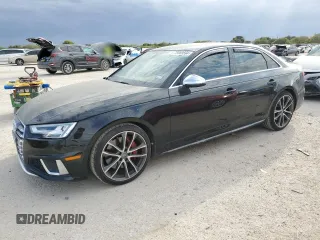 2019 Audi S4 Premium Plus with VIN WAUB4AF40KA034611, listed as a Copart auction lot 75869594 with 57,580 mi miles and Clean Title. Bid and sale history available at carsss.com. Image 1.