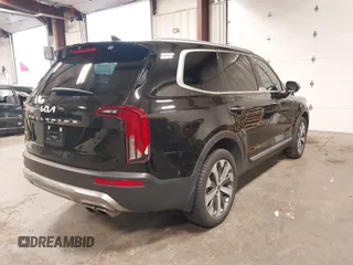 2022 Kia Telluride S with VIN 5XYP6DHC8NG281257, listed as a IAAI auction lot 41861781 with 43,905 mi miles and . Bid and sale history available at DreamBid. Image 4.