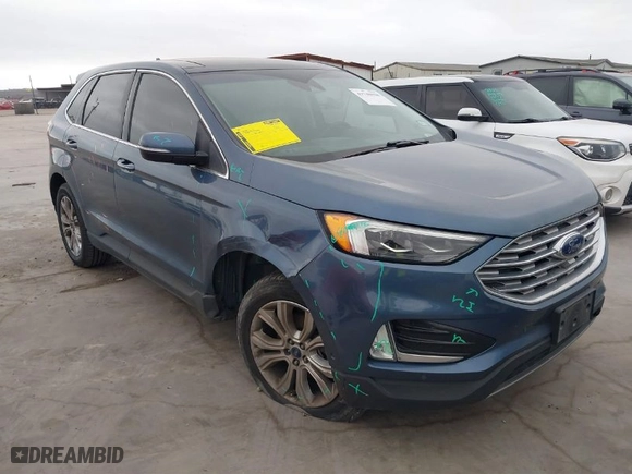 2019 Ford Edge Titanium with VIN 2FMPK3K91KBC22727, listed as a IAAI auction lot 41748038 with 93,788 mi miles. Bid and sale history available at carsss.com. Image 1.