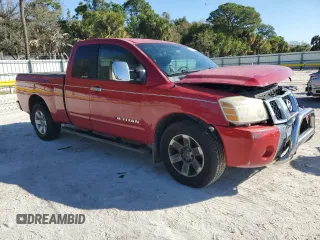 2006 Nissan Titan SE with VIN 1N6BA06A56N537591, listed as a Copart auction lot 42936655 with 135,907 mi miles and Salvage Title. Bid and sale history available at DreamBid. Image 4.