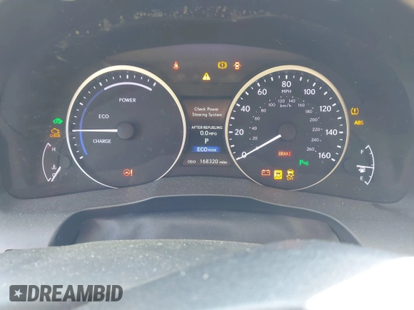 2013 Lexus ES 300h with VIN JTHBW1GG1D2017222, listed as a IAAI auction lot 42454502 with 168,320 mi miles and . Bid and sale history available at DreamBid. Image 7.