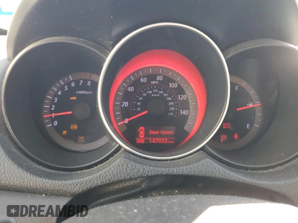 2012 Kia Forte SX with VIN KNAFW4A33C5595200, listed as a Copart auction lot 43067825 with 147,022 mi miles and Salvage Title. Bid and sale history available at carsss.com. Image 9.