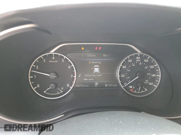 2017 Nissan Maxima S with VIN 1N4AA6AP6HC373107, listed as a Copart auction lot 58837745 with 106,733 mi miles and Salvage title. Bid and sale history available at DreamBid. Image 9.