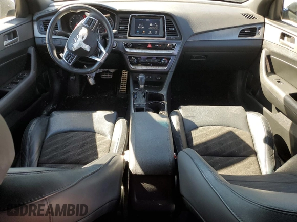 2018 Hyundai Sonata Sport with VIN 5NPE34AF3JH615833, listed as a Copart auction lot 45702425 with 63,522 mi miles and Salvage Title. Bid and sale history available at carsss.com. Image 8.