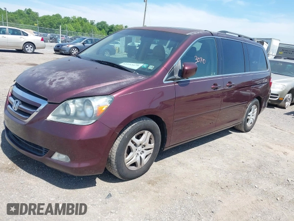 2007 Honda Odyssey EX-L with VIN 5FNRL38717B455291, listed as a IAAI auction lot 42253070 with 222,016 mi miles and . Bid and sale history available at DreamBid. Image 2.