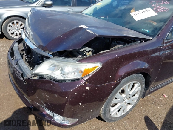 2011 Toyota Avalon with VIN 4T1BK3DB8BU416045, listed as a IAAI auction lot 41711885 with 153,910 mi miles and . Bid and sale history available at DreamBid. Image 6.