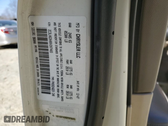 2008 Chrysler 300 C Hemi z VIN 2C3LA63H08H207403, wystawiony jako Copart lot #46221455 z przebiegiem Nie podano mil oraz Szkoda całkowita • Salvage title. Historia ofert i sprzedaży dostępna na DreamBid. Obrazek 13.