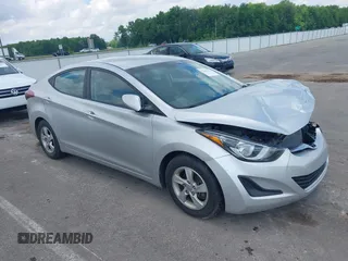 2015 Hyundai Elantra SE z VIN 5NPDH4AE6FH608466, wystawiony jako IAAI lot #42243413 z przebiegiem 150 465 mil mil oraz . Historia ofert i sprzedaży dostępna na DreamBid. Obrazek 1.