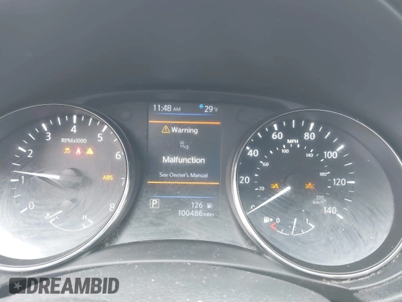 2019 Nissan Rogue SL with VIN 5N1AT2MT4KC701326, listed as a IAAI auction lot 41599675 with 100,486 mi miles and . Bid and sale history available at DreamBid. Image 7.