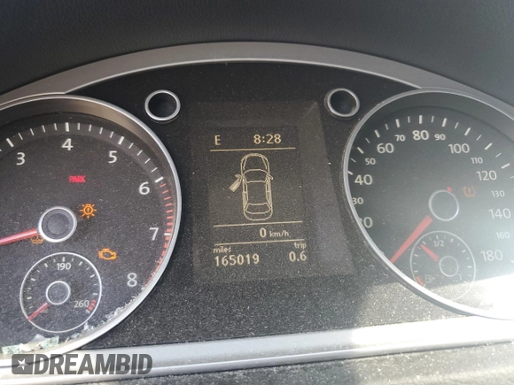2012 Volkswagen CC Sport PZEV with VIN WVWNP7AN7CE533605, listed as a Copart auction lot 73204954 with 165,019 mi miles and Salvage Title. Bid and sale history available at carsss.com. Image 9.