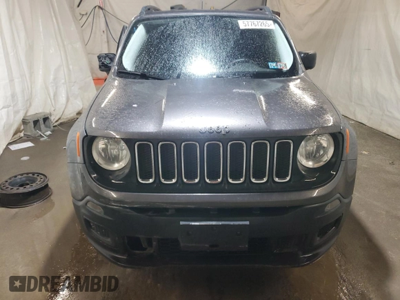 2017 Jeep Renegade Sport with VIN ZACCJBAB9HPF67335, listed as a Copart auction lot 57767265 with 95,431 mi miles and Salvage title. Bid and sale history available at DreamBid. Image 5.