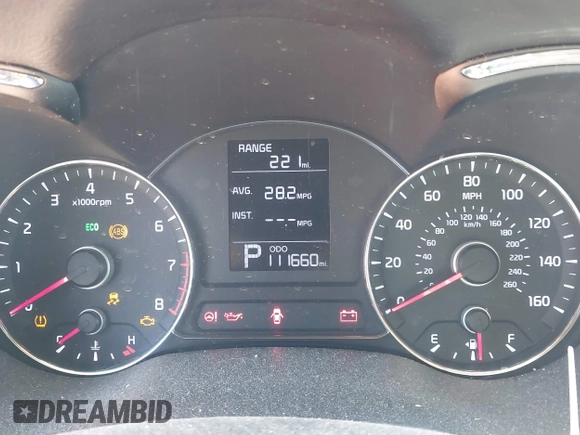2014 Kia Forte LX with VIN KNAFK4A63E5115830, listed as a IAAI auction lot 42087188 with 111,660 mi miles. Bid and sale history available at carsss.com. Image 7.