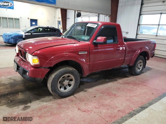 2006 Ford Ranger XL with VIN 1FTYR11UX6PA81637, listed as a Copart auction lot 47743895 with 169,032 mi miles and Salvage Title. Bid and sale history available at carsss.com. Image 1.