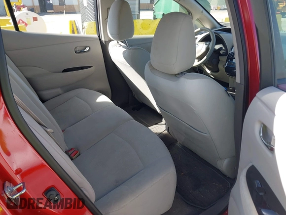 2011 Nissan LEAF SL-e with VIN JN1AZ0CP1BT005859, listed as a IAAI auction lot 41666341 with 71,745 mi miles. Bid and sale history available at carsss.com. Image 8.