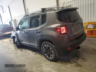2017 Jeep Renegade Trailhawk with VIN ZACCJBCB4HPF09713, listed as a Copart auction lot 44865445 with 166,617 mi miles and Salvage title. Bid and sale history available at DreamBid. Image 2.