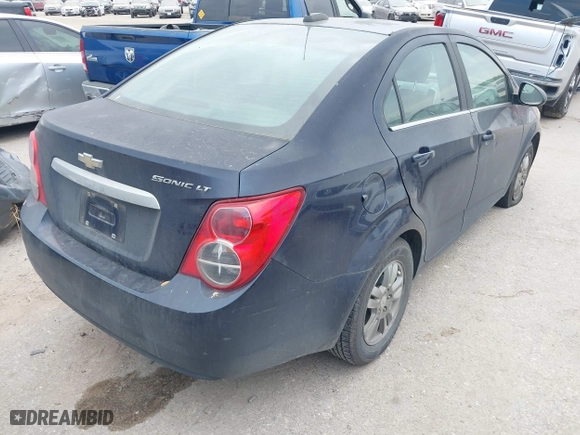 2015 Chevrolet Sonic LT with VIN 1G1JC5SH9F4127898, listed as a IAAI auction lot 41976381 with 148,658 mi miles. Bid and sale history available at carsss.com. Image 4.
