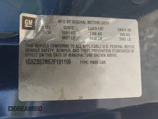 2007 Saturn Aura XE z VIN 1G8ZS57N67F191196, wystawiony jako IAAI lot #42050300 z przebiegiem Nie podano mil oraz . Historia ofert i sprzedaży dostępna na DreamBid. Obrazek 9.