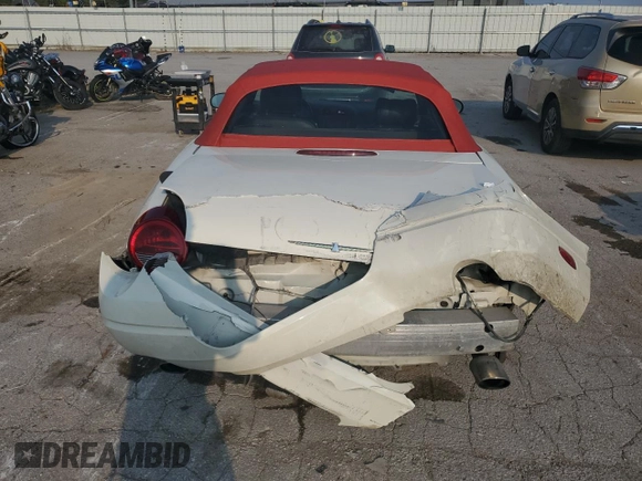2002 Ford Thunderbird Hardtop Premium with VIN 1FAHP60AX2Y112499, listed as a Copart auction lot 66159944 with 147,721 mi miles and Non Repairable. Bid and sale history available at DreamBid. Image 6.