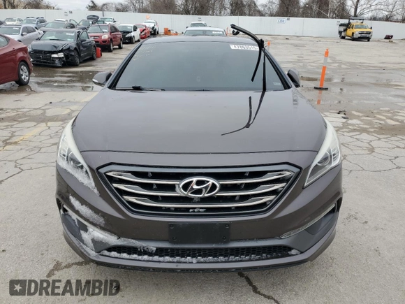 2015 Hyundai Sonata Sport with VIN 5NPE34AB4FH222623, listed as a Copart auction lot 47863515 with 132,317 mi miles and Salvage Title. Bid and sale history available at carsss.com. Image 5.