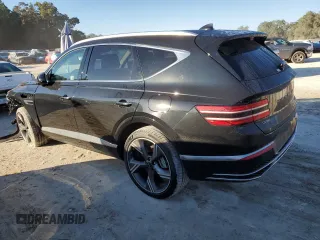 2025 Genesis GV80 Prestige with VIN KMUHEESC3SU218547, listed as a Copart auction lot 81136884 with 5,619 mi miles and Salvage Title. Bid and sale history available at DreamBid. Image 2.