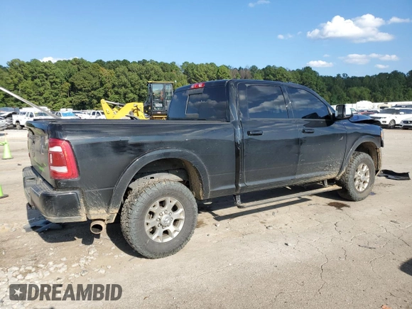 2022 Ram 2500 Laramie with VIN 3C6UR5FL2NG368132, listed as a Copart auction lot 72450864 with 65,556 mi miles and Salvage Title. Bid and sale history available at carsss.com. Image 3.
