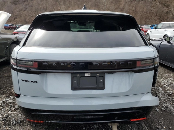 2025 Land Rover Range Rover Velar Dynamic SE with VIN SALYL2EX9SA809949, listed as a Copart auction lot 51933345 with 3,804 mi miles and Salvage title. Bid and sale history available at DreamBid. Image 6.