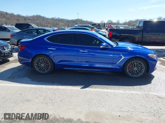 2019 Genesis G70 Advanced with VIN KMTG54LE7KU030592, listed as a IAAI auction lot 41798773 with 81,271 mi miles and . Bid and sale history available at DreamBid. Image 13.