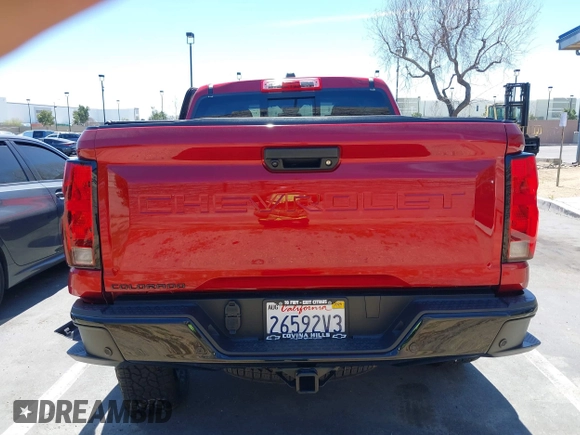 2023 Chevrolet Colorado 4WD Trail Boss with VIN 1GCPTEEK7P1185939, listed as a IAAI auction lot 41884598 with 3,476 mi miles. Bid and sale history available at carsss.com. Image 17.