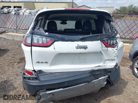 2019 Jeep Cherokee Limited with VIN 1C4PJMDN9KD180308, listed as a IAAI auction lot 42178830 with 164,453 mi miles and . Bid and sale history available at DreamBid. Image 16.