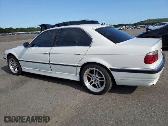 2001 BMW 7 Series 740iA with VIN WBAGG83431DN84652, listed as a Copart auction lot 64172434 with 75,598 mi miles and Salvage Title. Bid and sale history available at carsss.com. Image 2.