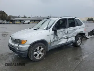 2001 BMW X5 4.4i with VIN WBAFB33571LH19064, listed as a Copart auction lot 49243495 with 295,923 mi miles and Non Repairable. Bid and sale history available at carsss.com. Image 1.