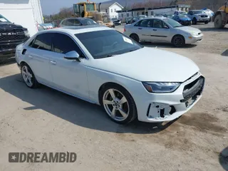 2024 Audi S4 Premium Plus with VIN WAUB4AF43RA011009, listed as a IAAI auction lot 41785693 with 3,953 mi miles. Bid and sale history available at carsss.com. Image 1.