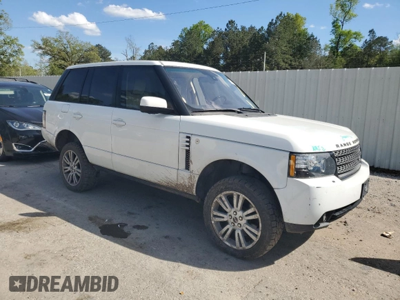 2012 Land Rover Range Rover HSE Lux with VIN SALMF1D40CA387952, listed as a Copart auction lot 50007335 with 108,881 mi miles and Salvage title. Bid and sale history available at DreamBid. Image 4.