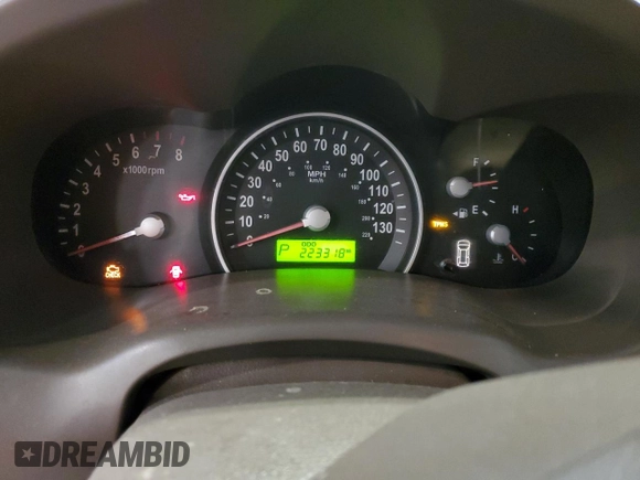 2006 Kia Sedona LX with VIN KNDMB233566078132, listed as a Copart auction lot 75662434 with 223,318 mi miles and Salvage Title. Bid and sale history available at carsss.com. Image 9.