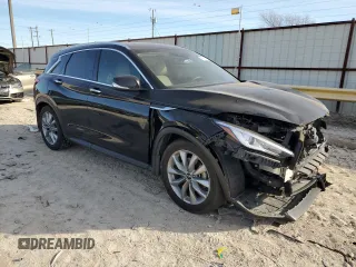 2020 Infiniti QX50 LUXE with VIN 3PCAJ5M14LF115093, listed as a Copart auction lot 73651182 with 35,538 mi miles. Bid and sale history available at carsss.com. Image 4.