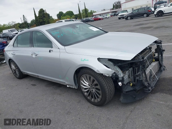 2017 Genesis G90 Premium with VIN KMHG34JA4HU034088, listed as a IAAI auction lot 42180397 with 123,318 mi miles and . Bid and sale history available at DreamBid. Image 1.