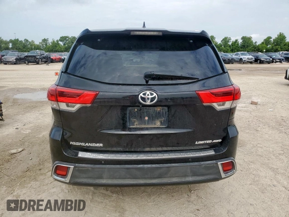 2017 Toyota Highlander Limited with VIN 5TDDZRFH5HS458974, listed as a Copart auction lot 64512955 with 213,743 mi miles and Clean title. Bid and sale history available at DreamBid. Image 6.