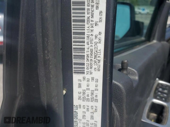 2012 Jeep Liberty Arctic with VIN 1C4PJMAK2CW131743, listed as a Copart auction lot 62406055 with 118,515 mi miles and Salvage title. Bid and sale history available at DreamBid. Image 13.