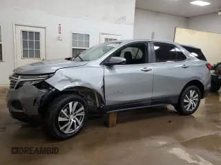 2023 Chevrolet Equinox LT with VIN 3GNAXKEG7PS200966, listed as a Copart auction lot 58599095 with 18,024 mi miles and Salvage title. Bid and sale history available at DreamBid. Image 1.