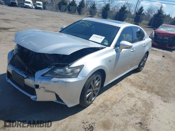 2013 Lexus GS 350 with VIN JTHCE1BL6D5017064, listed as a IAAI auction lot 41902935 with 147,881 mi miles. Bid and sale history available at carsss.com. Image 2.