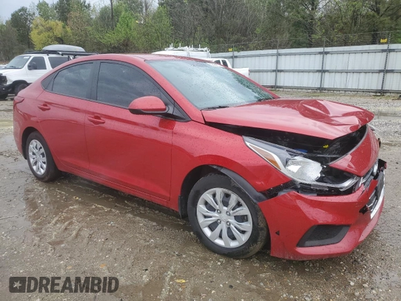 2022 Hyundai Accent SE with VIN 3KPC24A61NE171176, listed as a Copart auction lot 52094165 with 54,293 mi miles and Salvage Title. Bid and sale history available at carsss.com. Image 4.