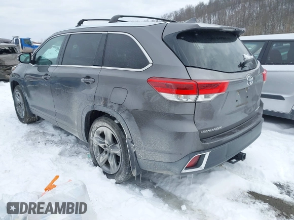 2017 Toyota Highlander Limited with VIN 5TDDZRFH9HS361759, listed as a IAAI auction lot 41359936 with 102,705 mi miles and . Bid and sale history available at DreamBid. Image 3.