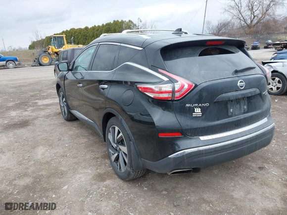2018 Nissan Murano Platinum with VIN 5N1AZ2MH1JN185097, listed as a IAAI auction lot 41863439 with 140,784 mi miles. Bid and sale history available at carsss.com. Image 3.