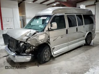 2004 Chevrolet Express Passenger z VIN 1GBFG15T741140422, wystawiony jako Copart lot #51949455 z przebiegiem 98 066 mil mil oraz Szkoda całkowita • Salvage title. Historia ofert i sprzedaży dostępna na DreamBid. Obrazek 1.