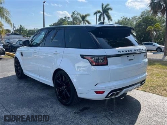 2022 Land Rover Range Rover Sport SVR z VIN SALWZ2RE6NA244093, wystawiony jako Copart lot #59608885 z przebiegiem 9 485 mil mil oraz Szkoda całkowita • Salvage title. Historia ofert i sprzedaży dostępna na DreamBid. Obrazek 3.