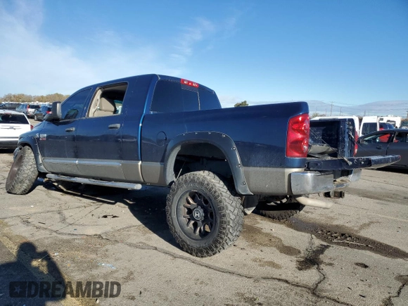 2008 Dodge Ram 2500 Laramie with VIN 3D3KS29A58G202888, listed as a Copart auction lot 80316834 with 213,528 mi miles and Salvage Title. Bid and sale history available at carsss.com. Image 2.